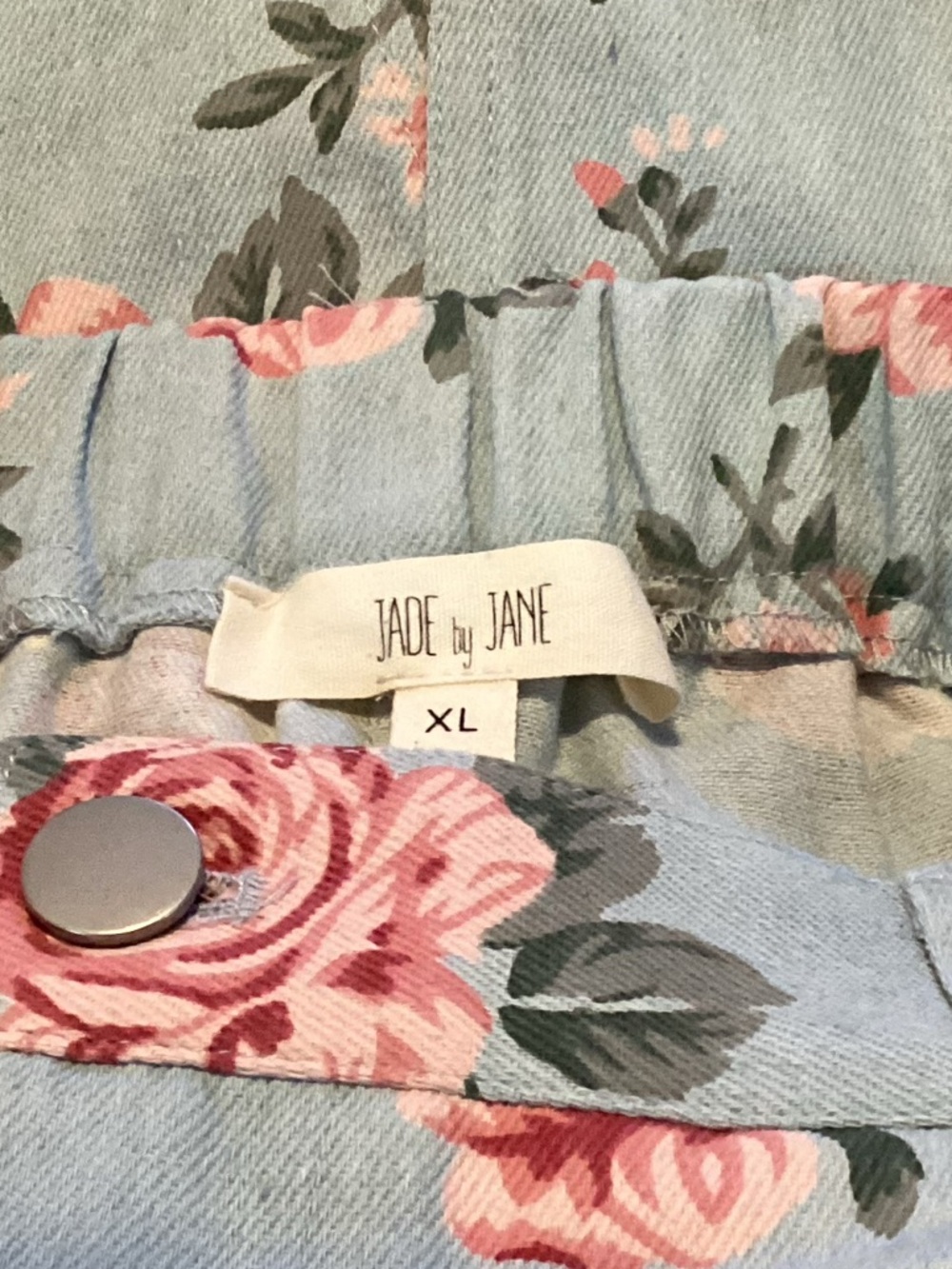 NIP Jade By Jane Floral Print Denim Maxi Skirt - Picture 6 of 6